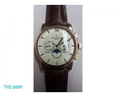 Мъжки часовник PATEK PHILIPPE кафява каишка клас ААА+ - Каринка 1/8